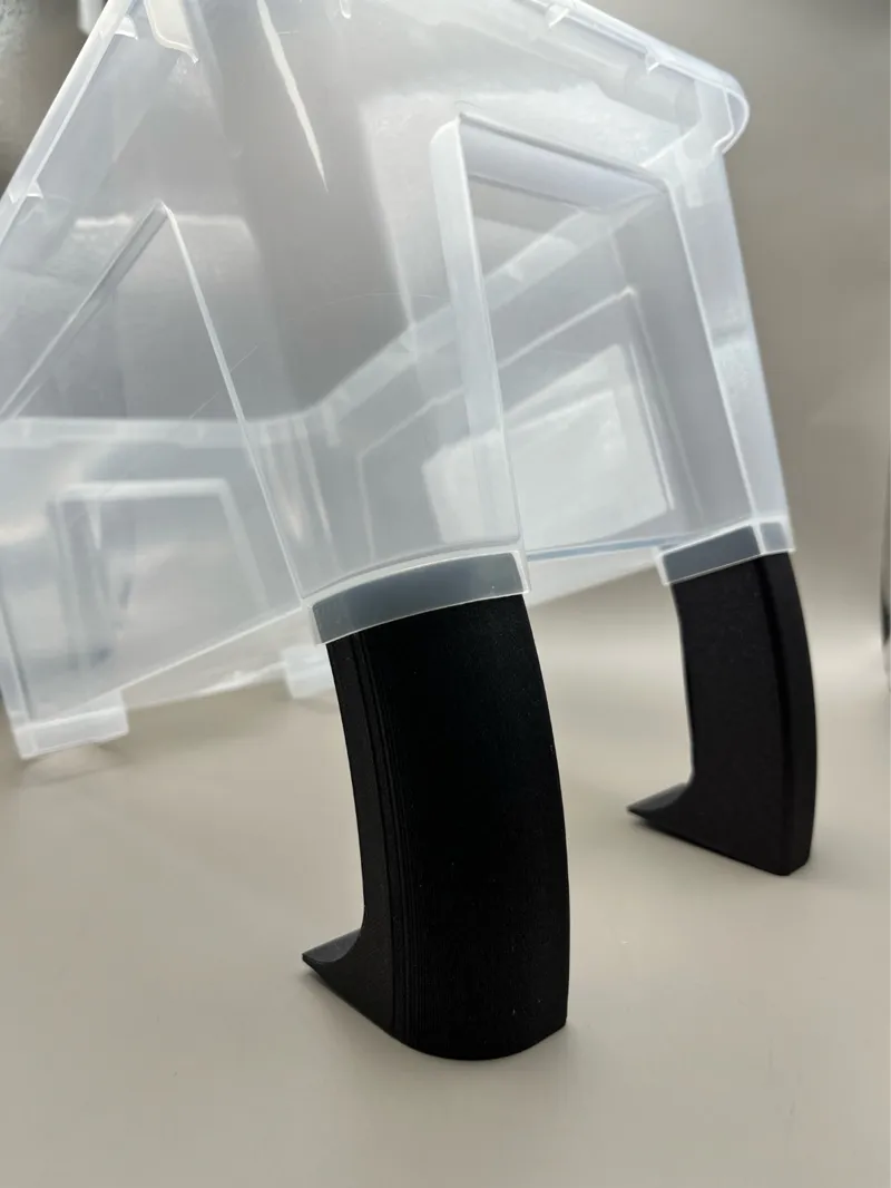 Riser feet for IKEA "Samla" 5l boxes