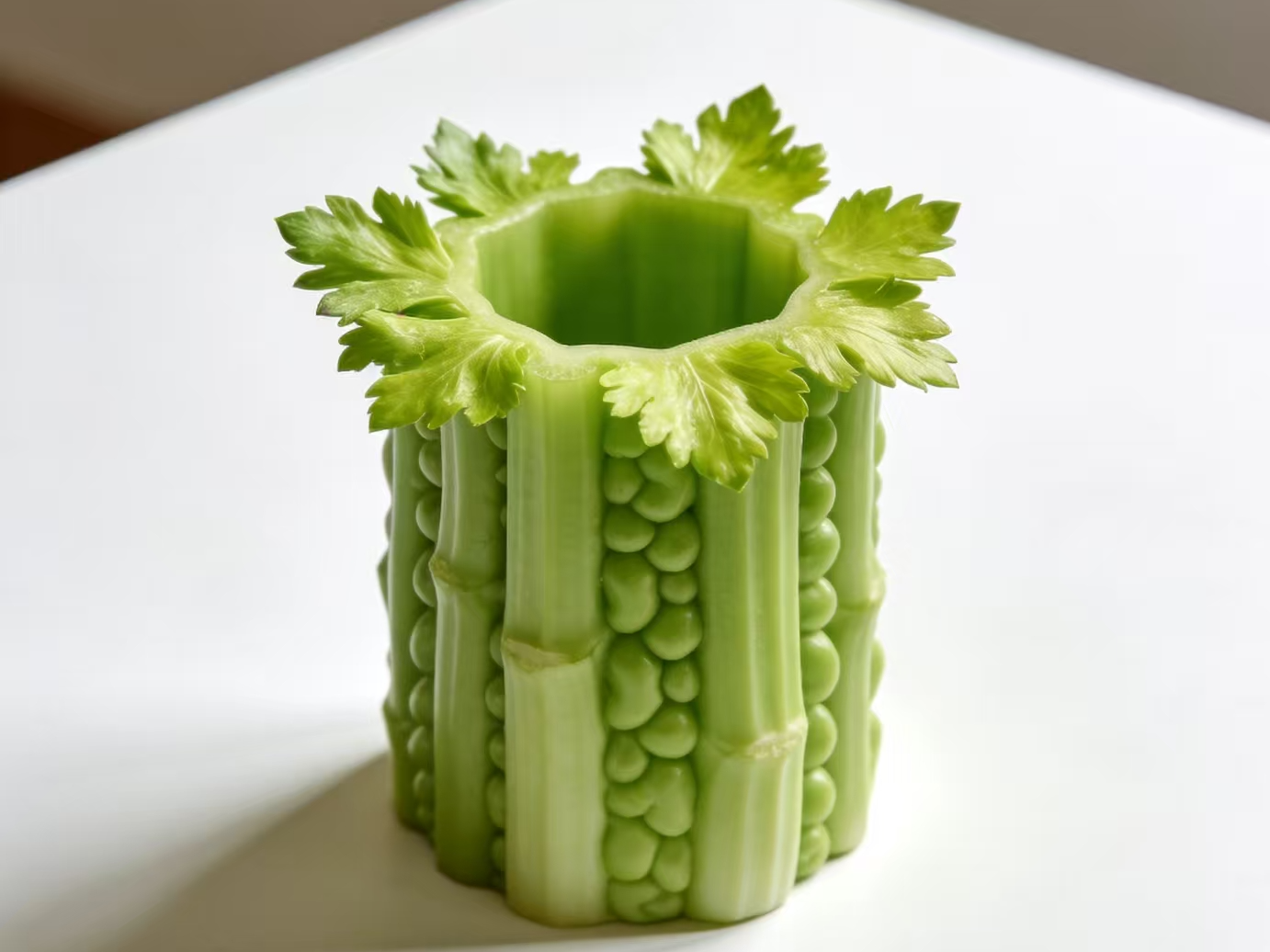 芹苦相融.笔筒