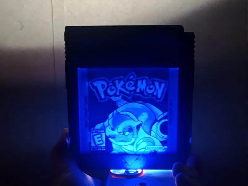 Pokemon Blue Cartridge Lithograph 