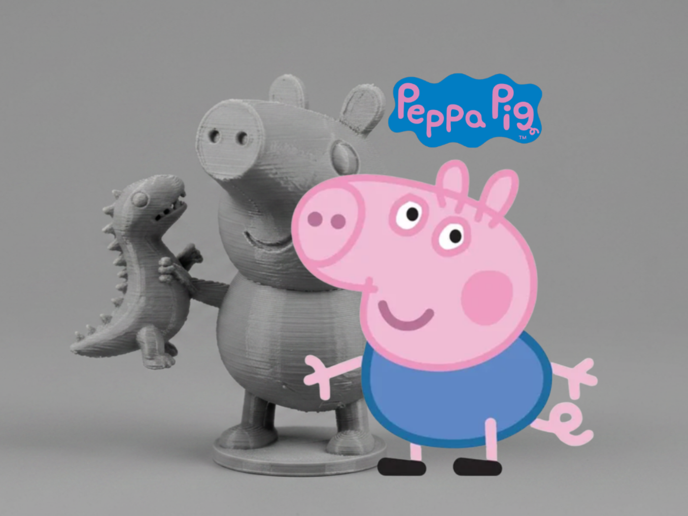 George Pig – Peppa Pig Inspired Figurine