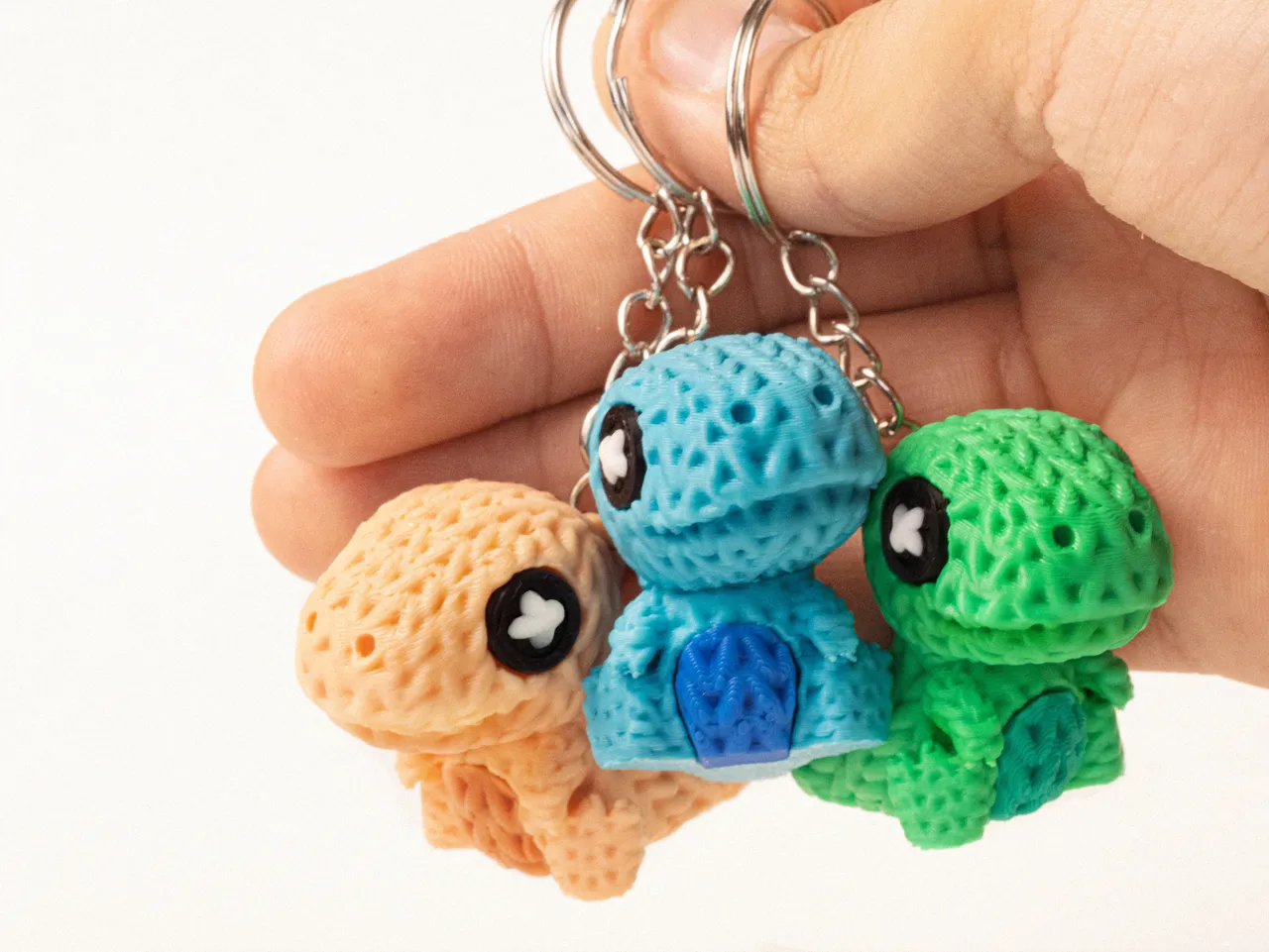 Mini Knitted T-Rex – Articulated & Keychain view 2