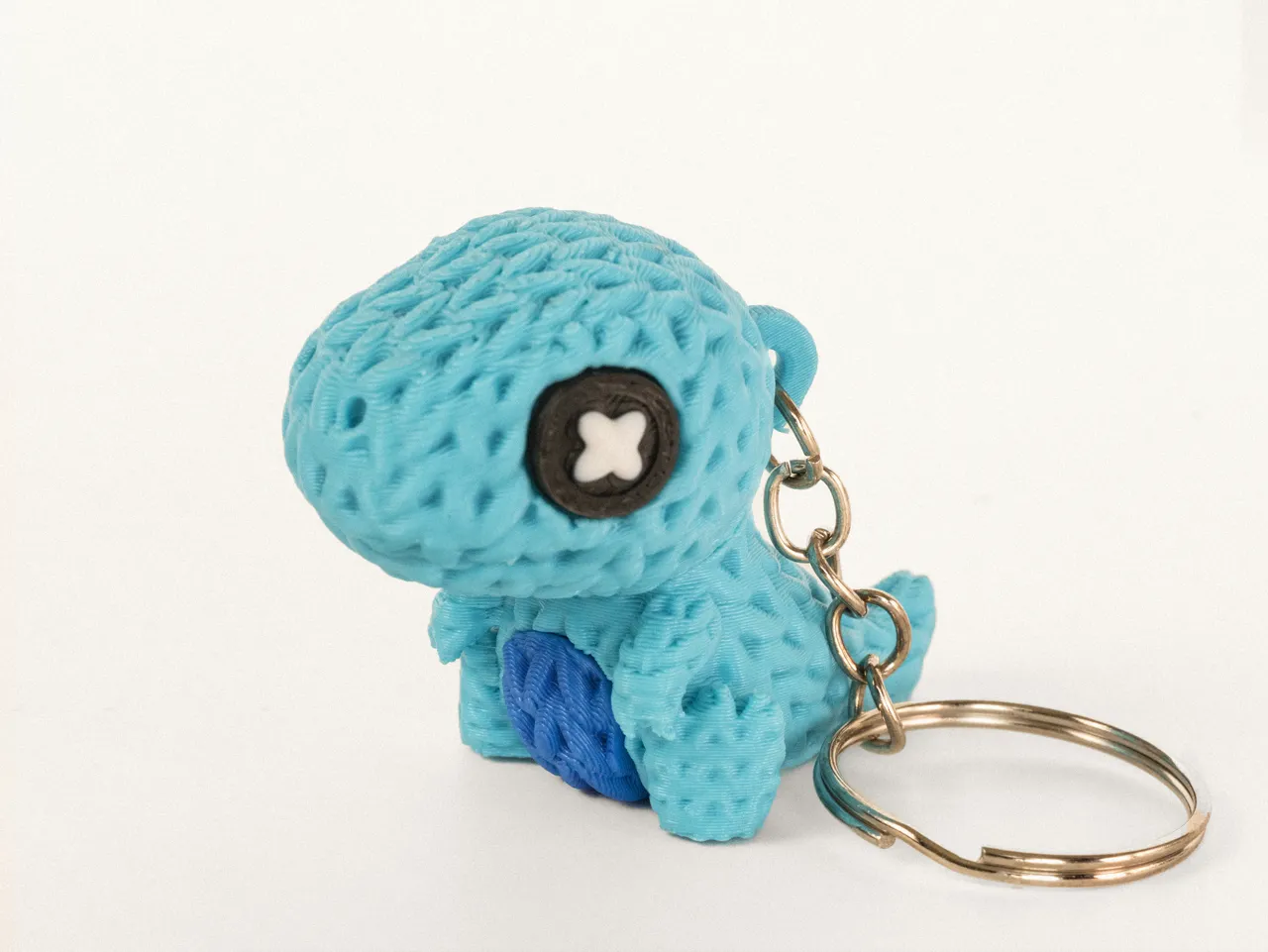 Mini Knitted T-Rex – Articulated & Keychain view 4