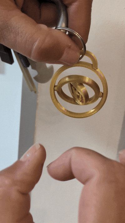 Spinning 67 Keychain Fidget(Print-in-Place)