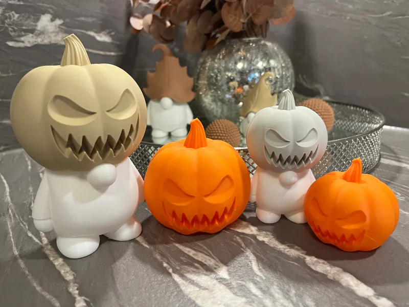 Helloween Gnome Pumpkin - No AMS