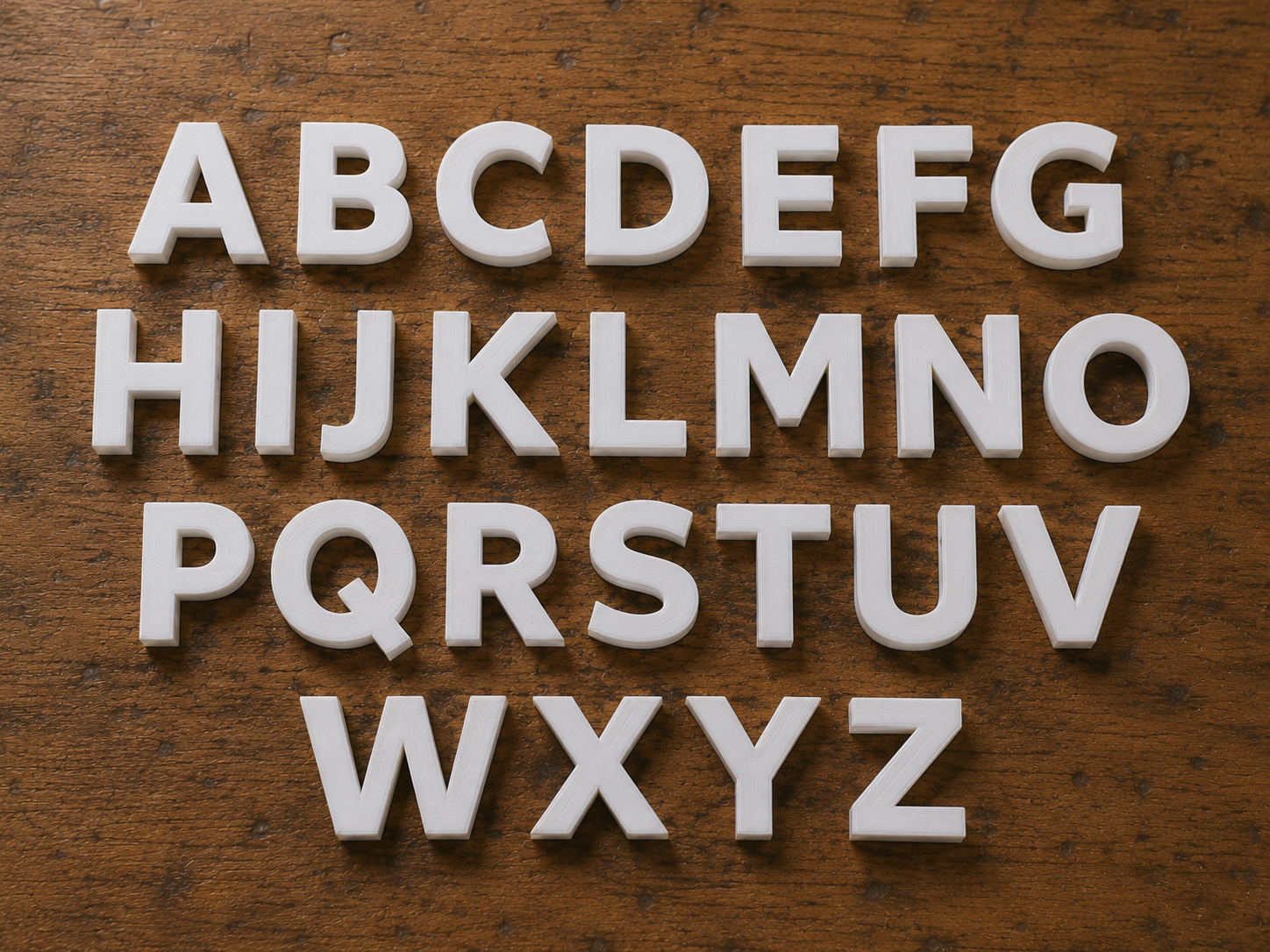 Verdana alphabet uppercase