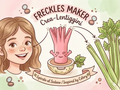 Freckles maker celery-sedano stamp for freckles