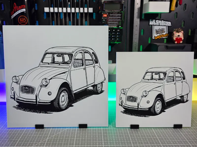 Citroën 2CV - Hueforge - 3 Colors