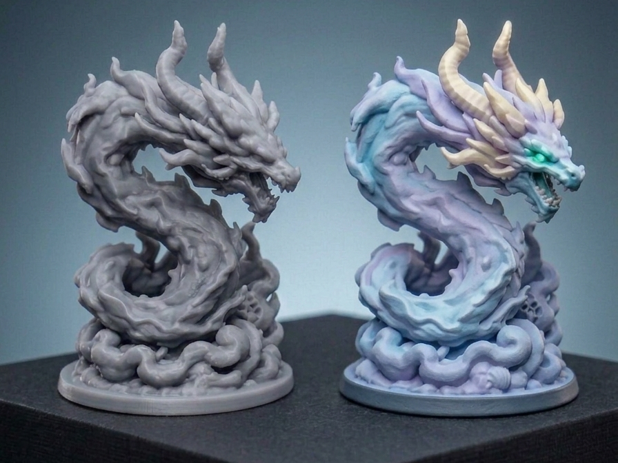 Ethereal Water & Wind Dragon – Miniature