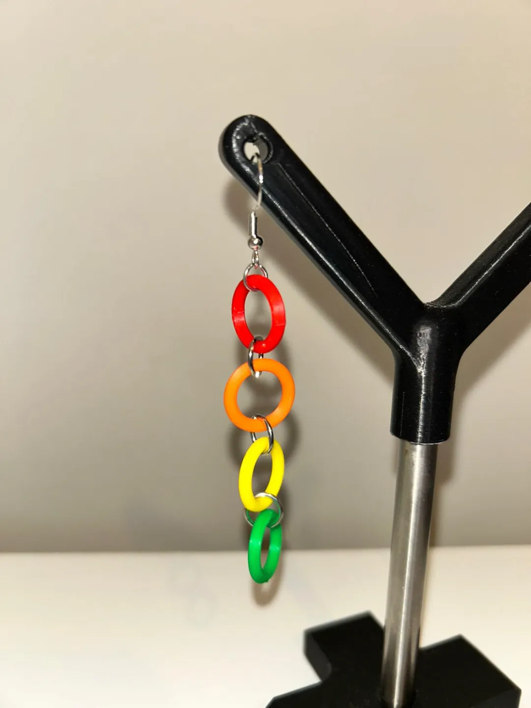Simple hoop earrings view 3