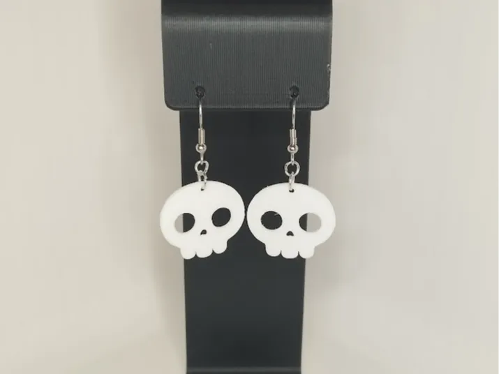 Simple Skull Earrings – 3D Printed
