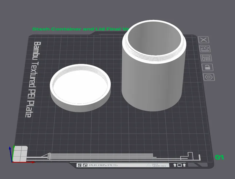Stash Container with Lid