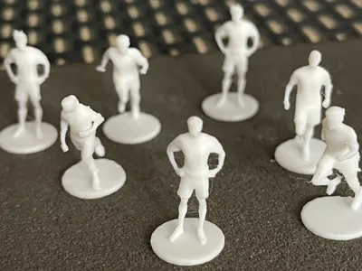 Model Train - Miniature Soccer Players