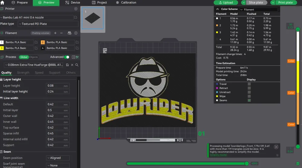 Lowrider Logo Plaque Sign by NoProblem MakerWorld
