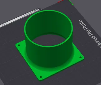 120mm PC fan shroud ducting