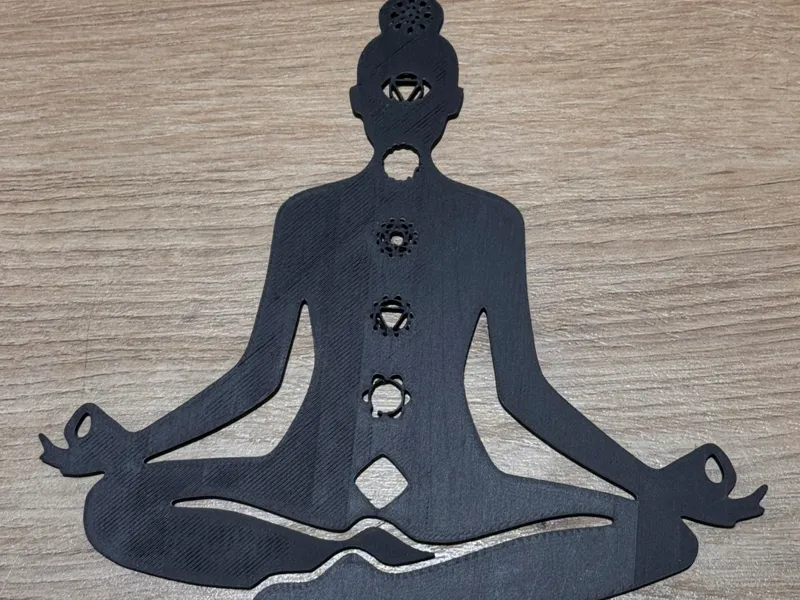 Arte Mural - Buda Sentado Chakras