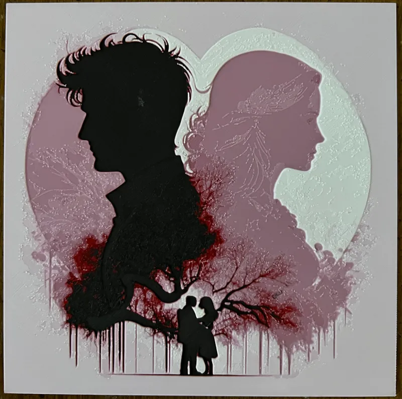 Happy Valentines - Man and Woman in love