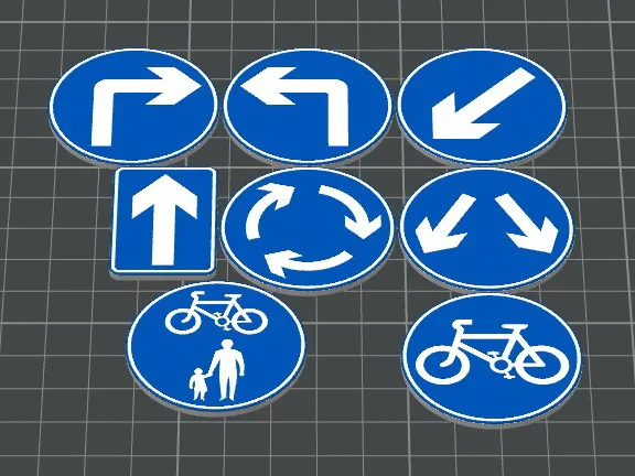 Miniature UK traffic signs ADI teaching aid (8)