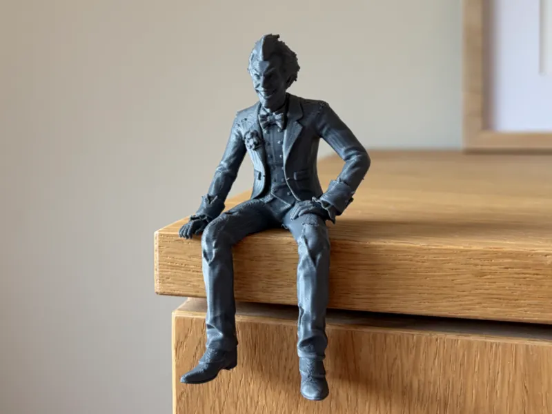 Joker Sitting on Shelf Figure | Arkham Knight
