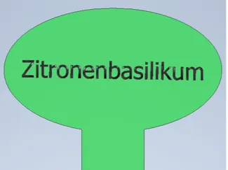 Kräuterschild