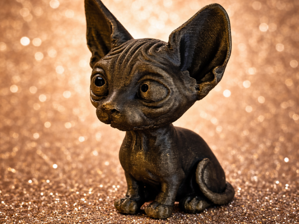 Sphynx Cat – Cute & Creepy 3D Figurine