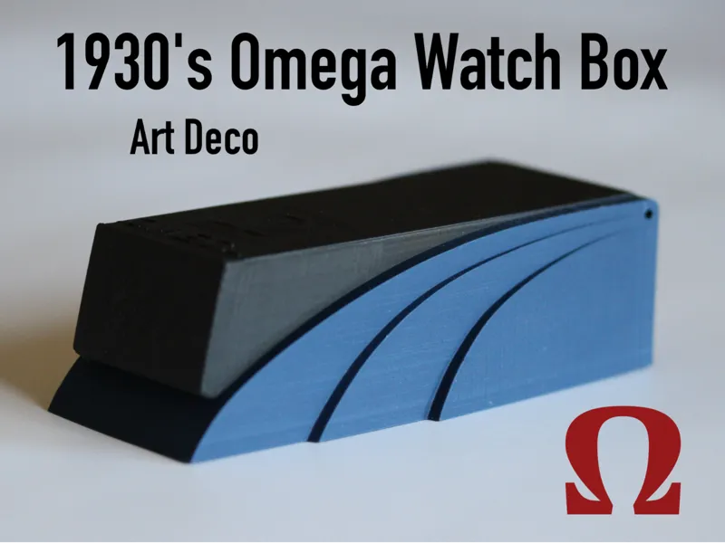 Art Deco Omega Watch Box Reproduction, 1930's