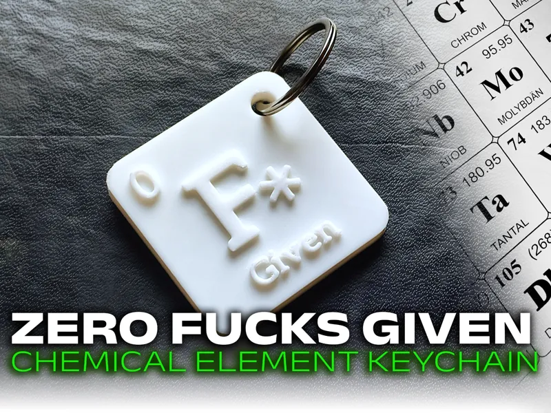 Zero fucks given-Periodic table parody element