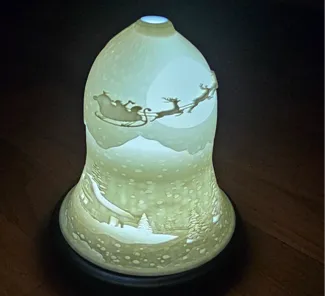 Lithophan Weinachtsglocke