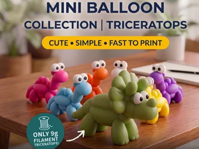 Mini Balloon Colecction|Triceratops