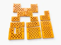 Heavy lattice panel set