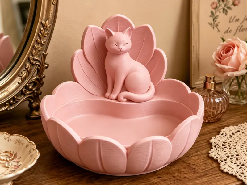 猫猫花朵收纳