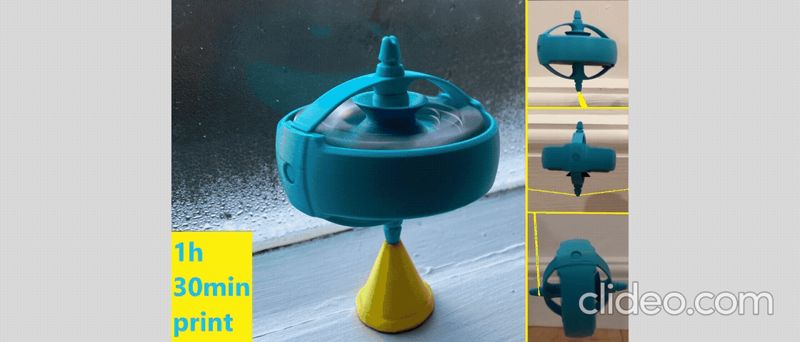 Compact Gyroscope Toy