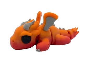 Flexi Flame Dragon + Keychain Version