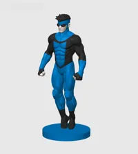 Blue Black Costume Colored