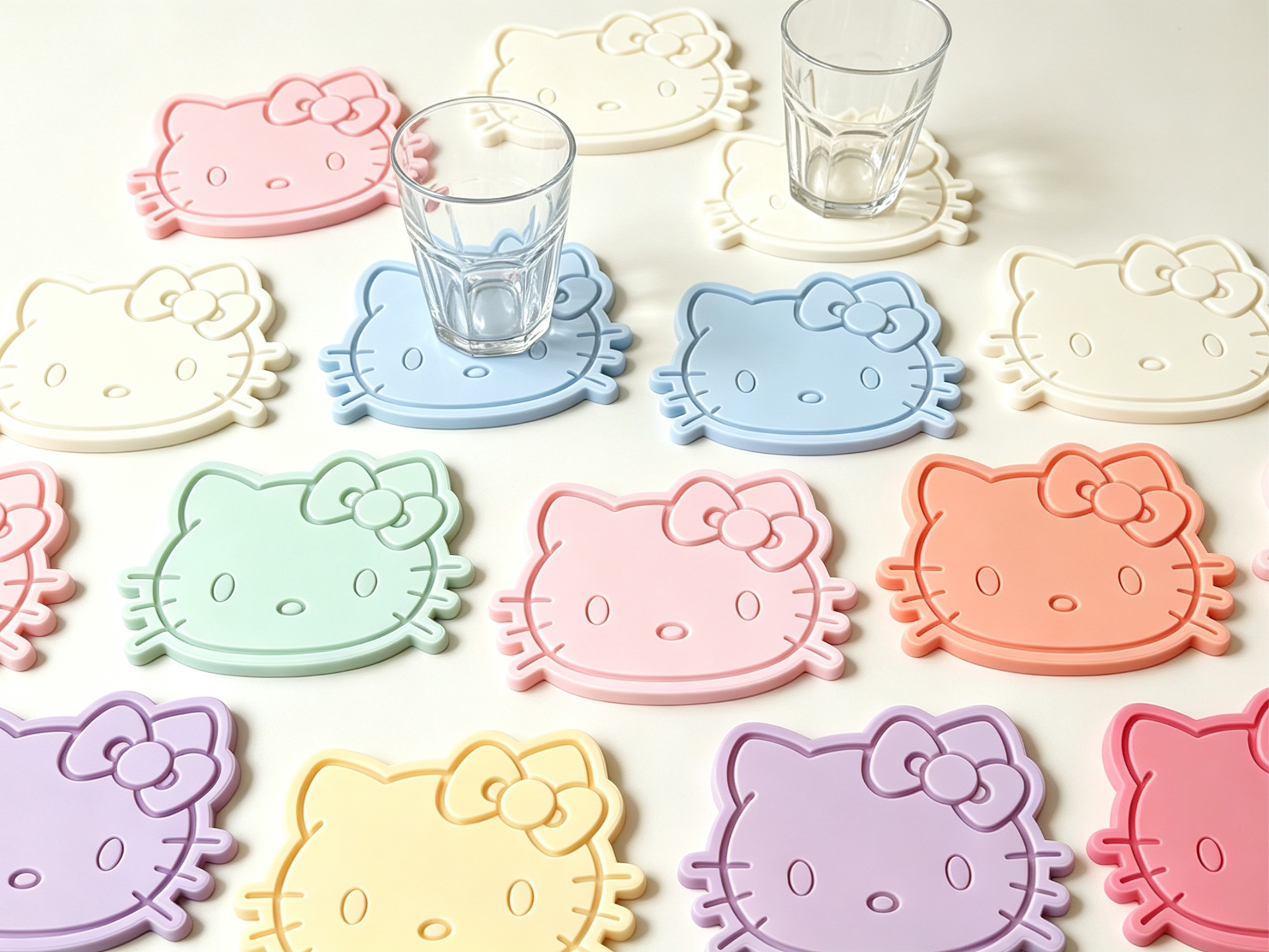 hello Kitty 杯垫 - 1