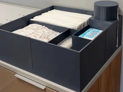 Changing table organizer