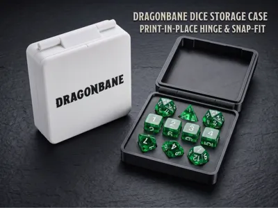 Dragonbane Dice Storage Case – PiP Hinge & SnapFit