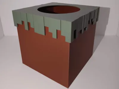 Minecraft grass block box