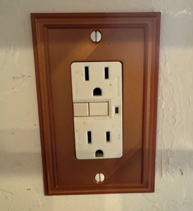 KDS 1 Bay rocker/GFCI Switch Plate Cover Crown
