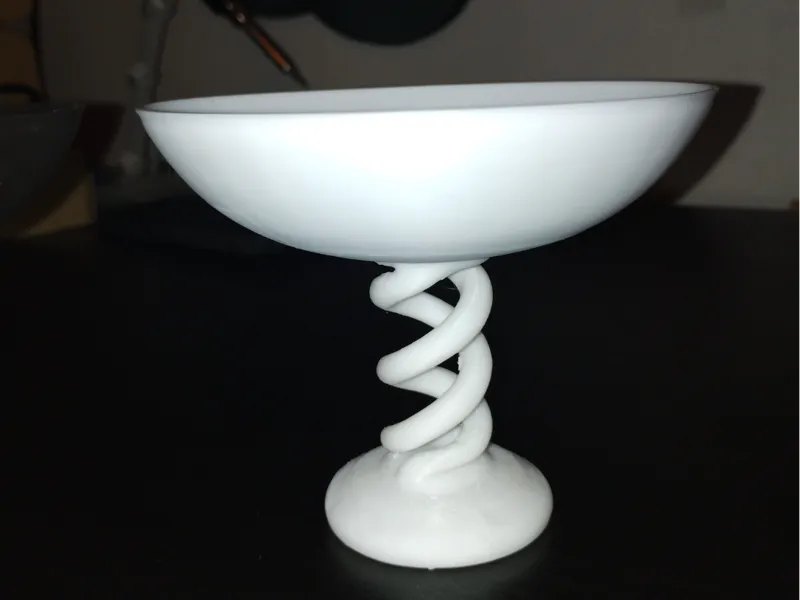 Shallow bowl on DNA double helix