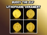 Ornement lithophanie Buddy l'elfe — photo 2