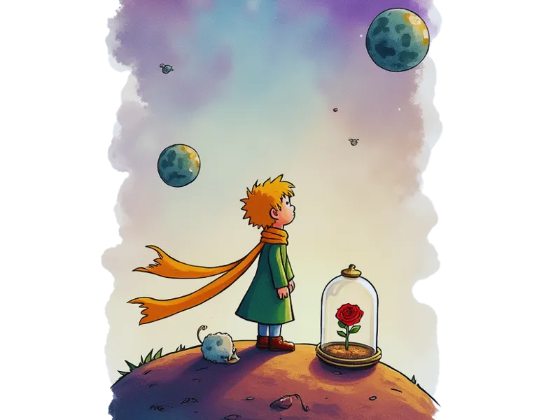 Little Prince 3D Hueforge Bookmark