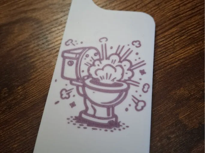 Exploding Toilet Door Hanger