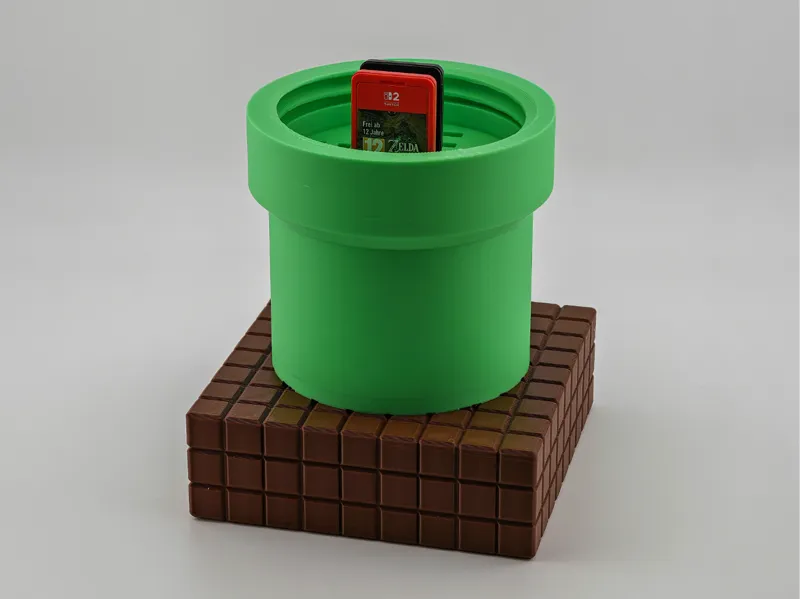 Super Mario Pipe Style Cartrige holder for Switch