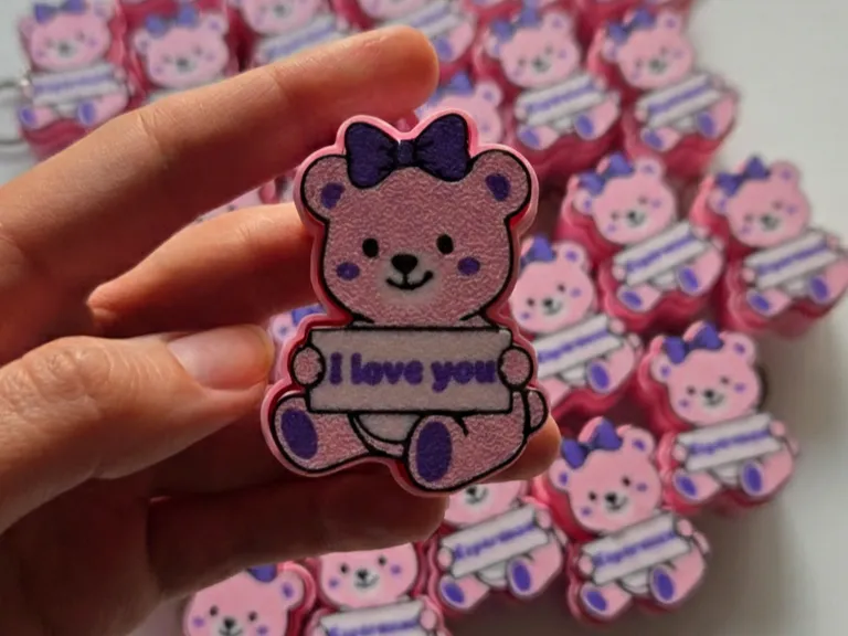 Cute bear keyboard clicker - no supports