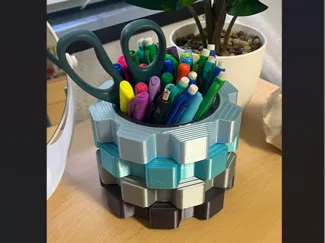 Gear Pencil Holder