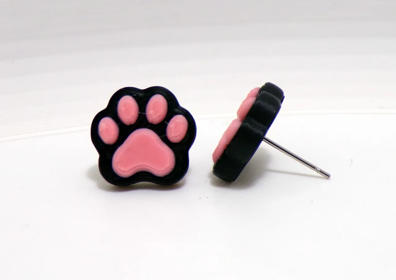 Cute Pawprint Earrings view 4