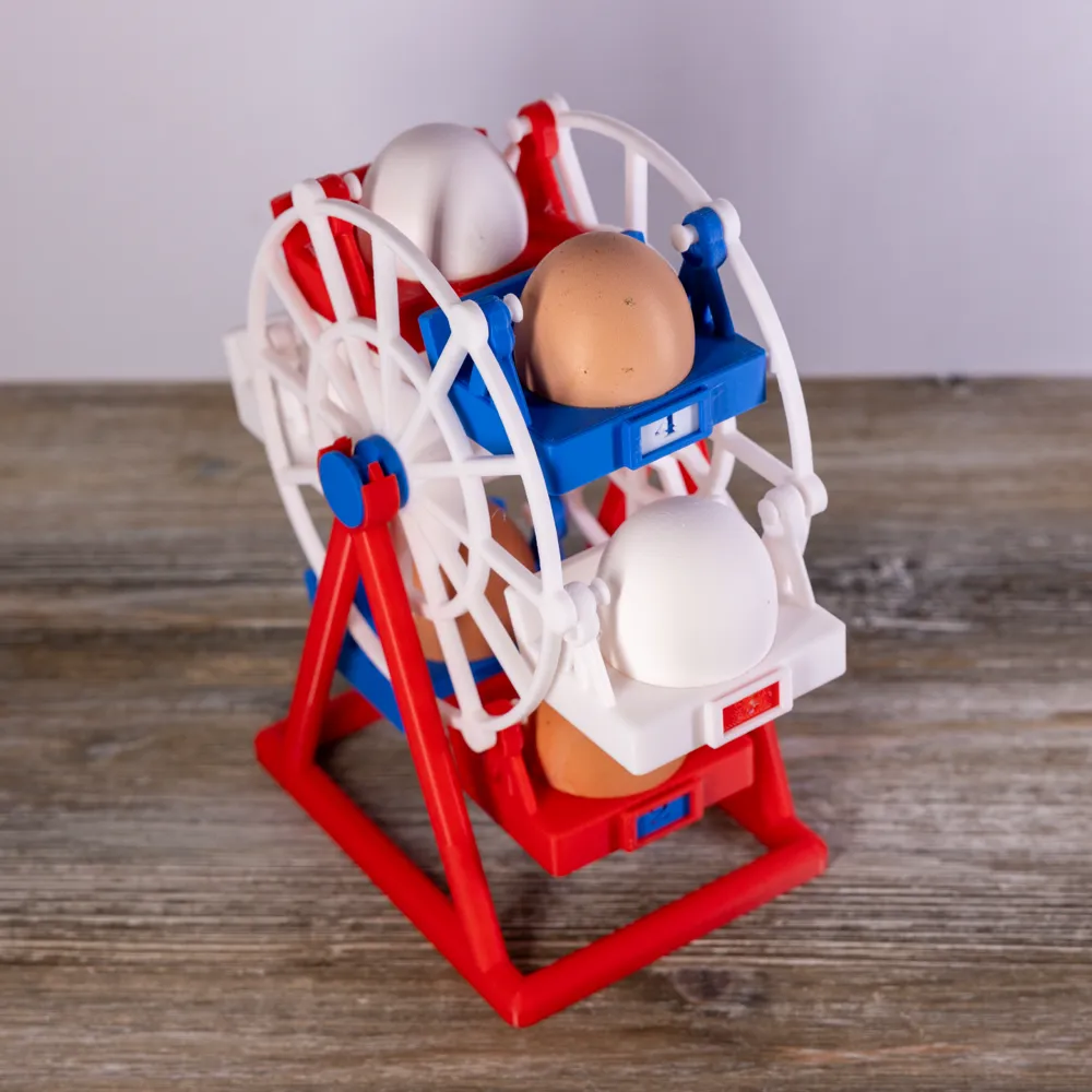 Ferris Wheel Egg Rack - Free 3D Print Model - MakerWorld