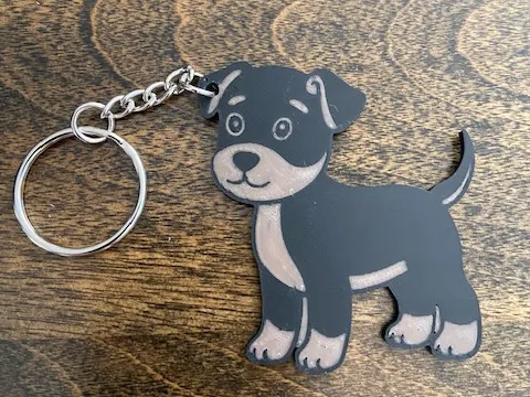 Puppy keychain