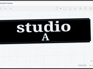studio A slider sign