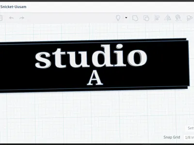 studio A slider sign